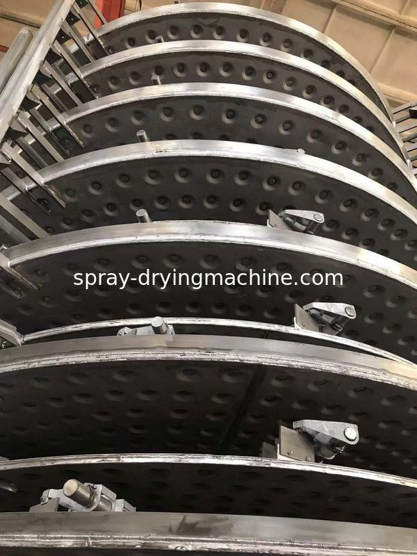 Continuous Vacuum Plate dryer machine Touch Screen Feature Explosion Proof